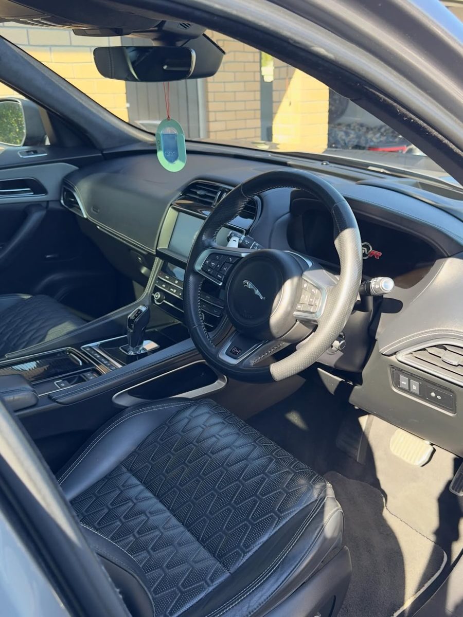 Jaguar F-Pace SVR interior after detail